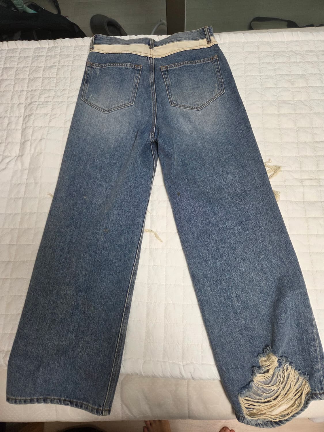 라그랑지 DESTROYED DENIM PANTS BLUE 상품이미지5