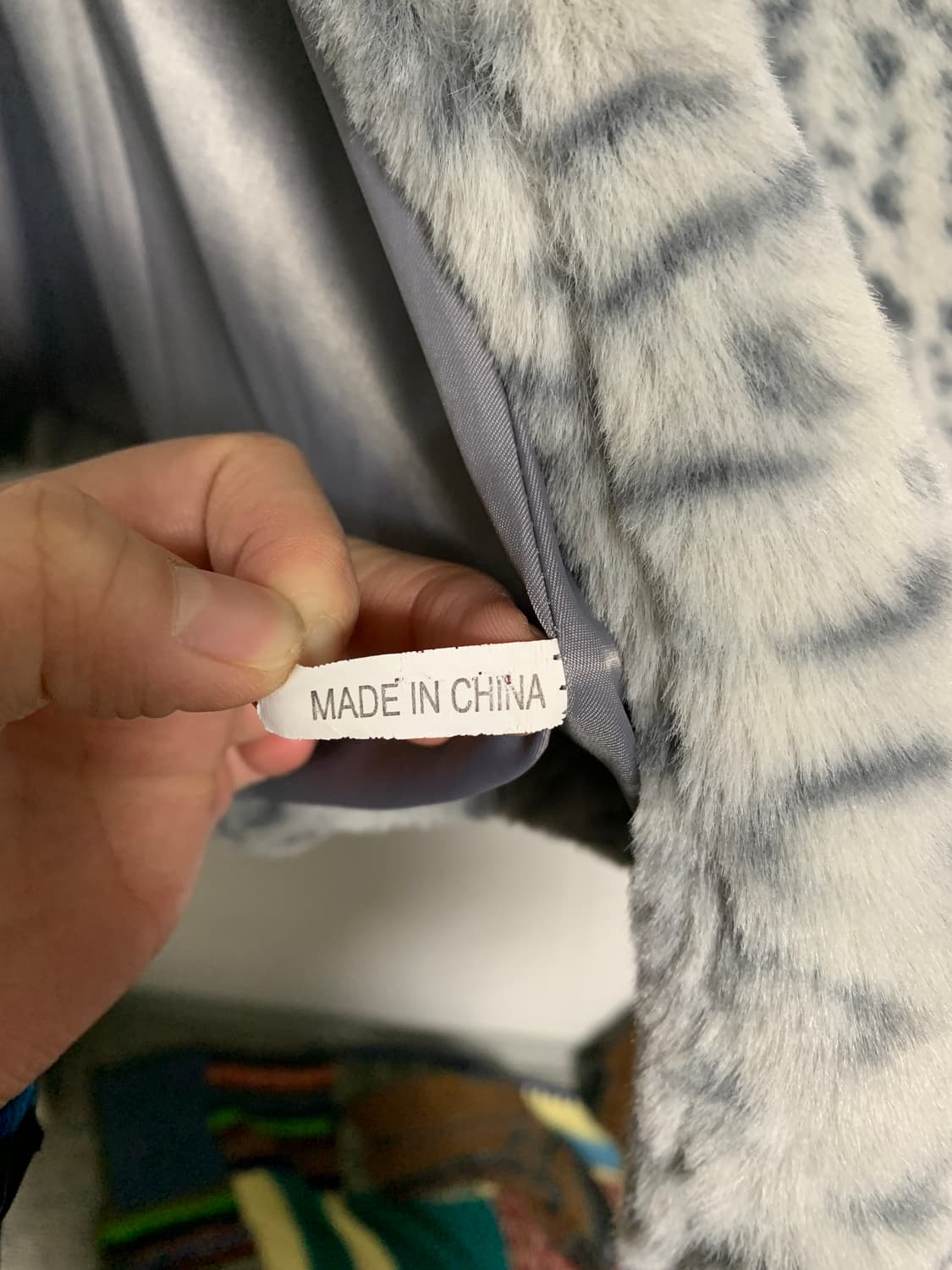 레오파드 인조 퍼 자켓 상품이미지5