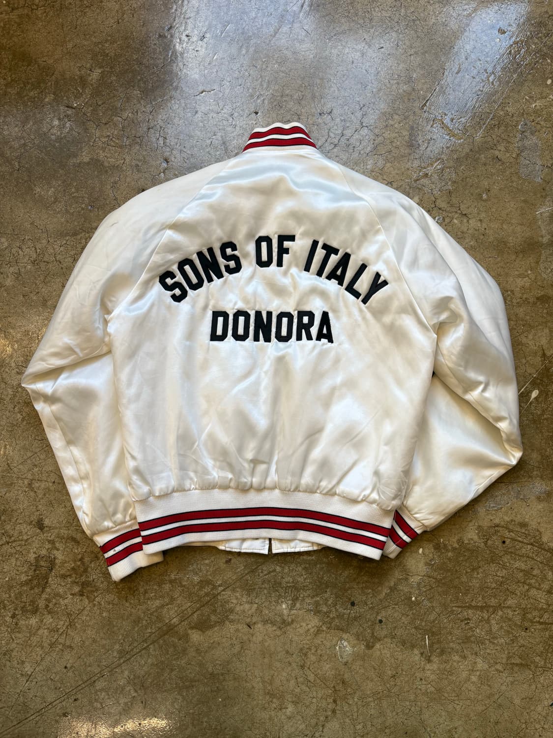 80s USA 던브룩 새틴 바시티 재킷 상품이미지2