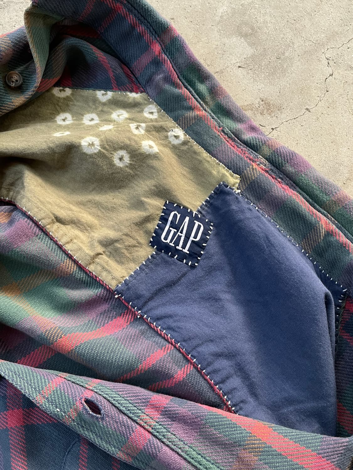 90-00s Old GAP Faded Check Shirt 상품이미지8