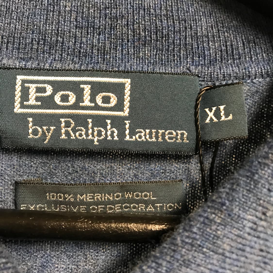 폴로 랄프로렌 니트 긴팔 카라티 블루 XL 상품이미지5