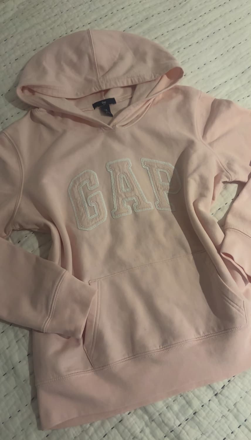 대장 갭 딸기우유 핑크 슬림 후드티 판매 상품이미지1