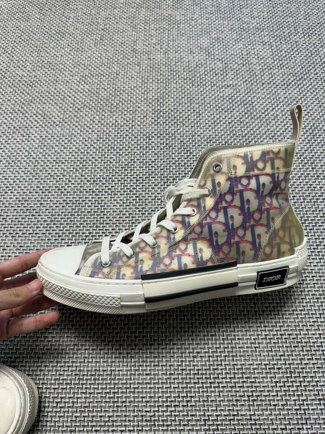 (한정판) 디올 오블리크 스니커즈 멀티 하이탑 상품이미지2