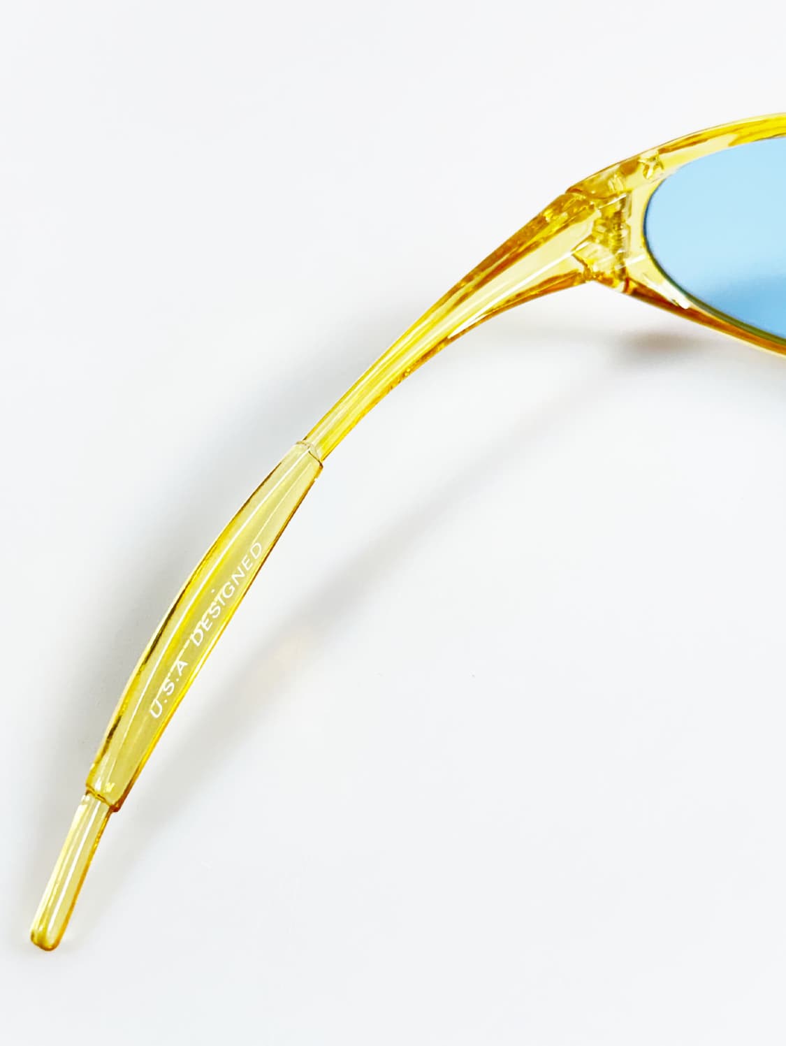 90s OXYGEN 옐로우 랩 어라운드 빈티지 틴트 선글라스 상품이미지7