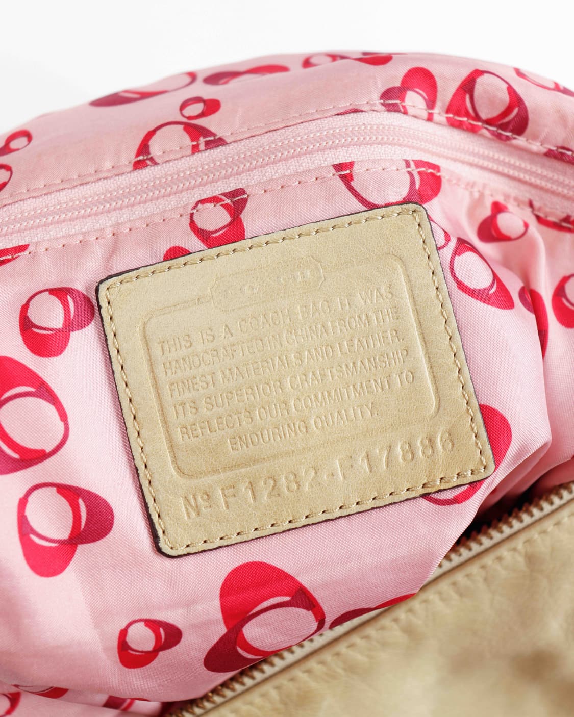 [COACH] 크림베이지 레더 숄더백 상품이미지5