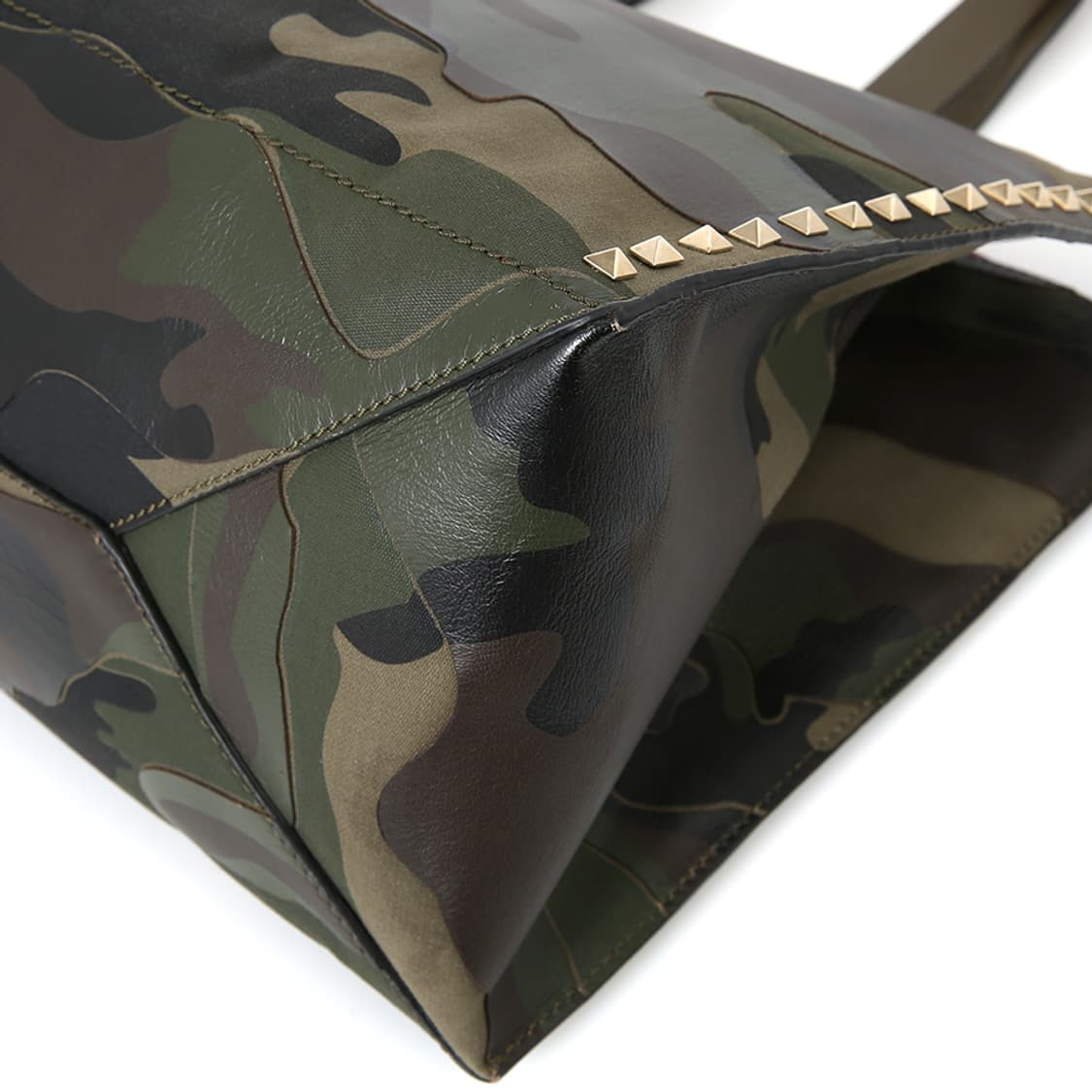 발렌티노 밀리터리 카모 프린트 토트 락스터드 숄더 보스턴 상품이미지9