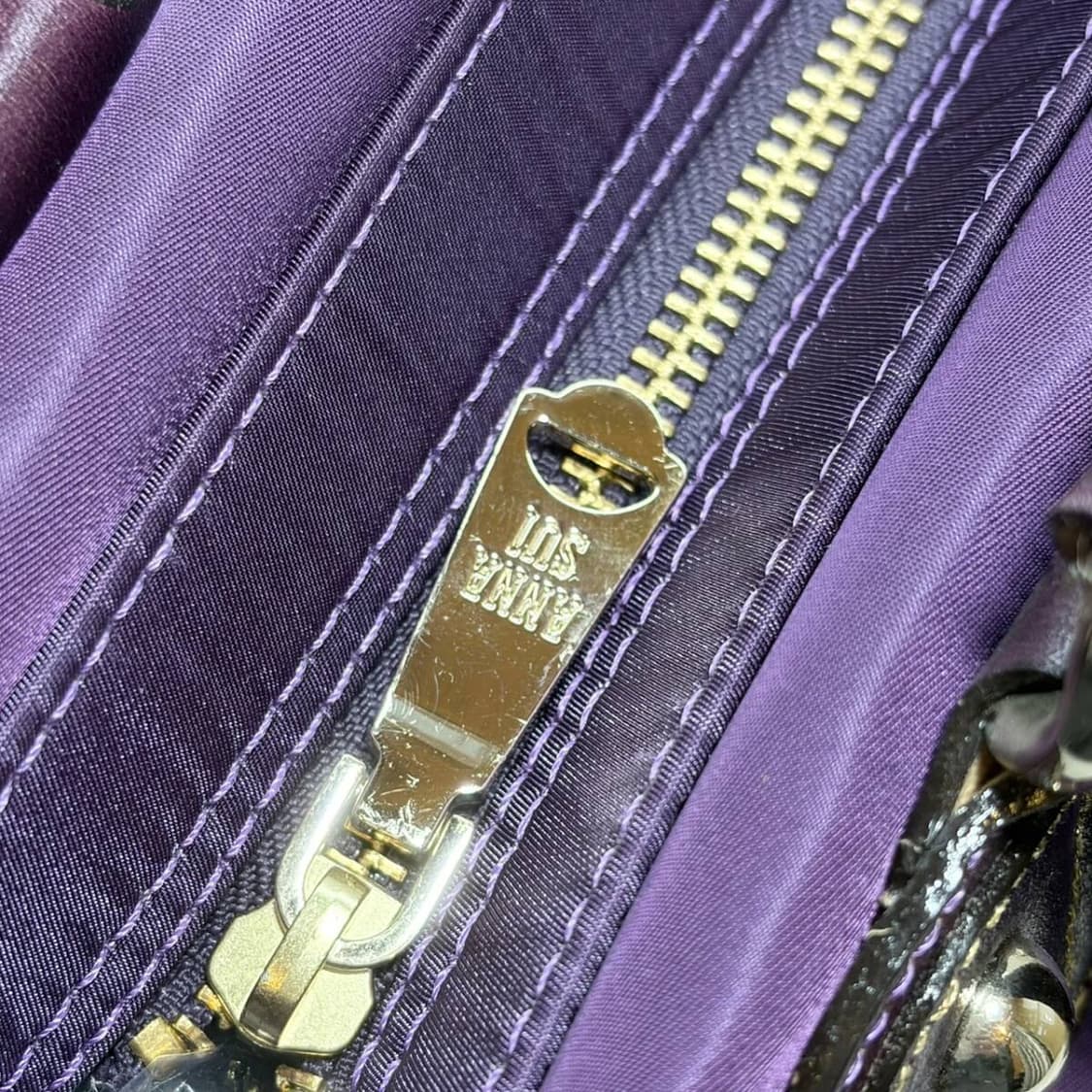 안나수이 나일론 퍼플 토트백 상품이미지8