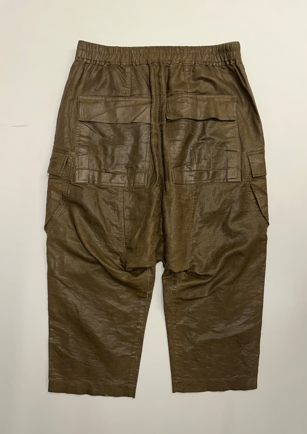 릭오웬스 왁스드 린넨 카고 팬츠 (50) 상품이미지3