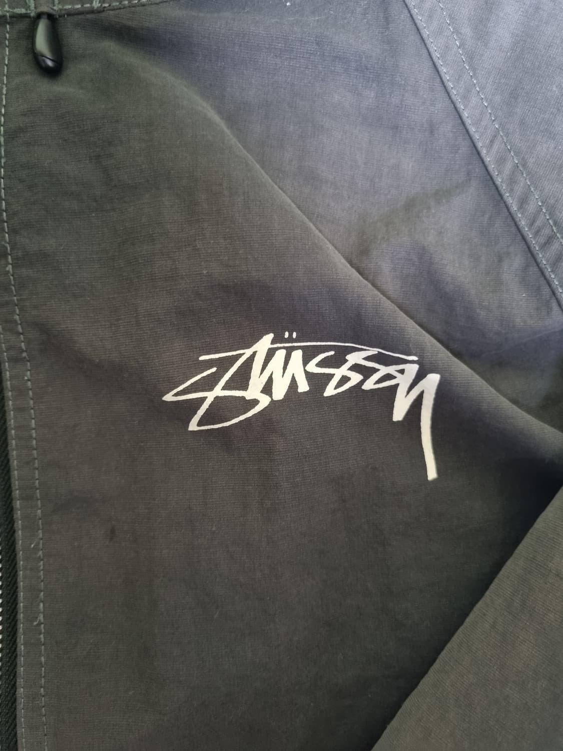 스투시 웨이브 다이 비치 쉘 자켓 블랙 m 상품이미지4