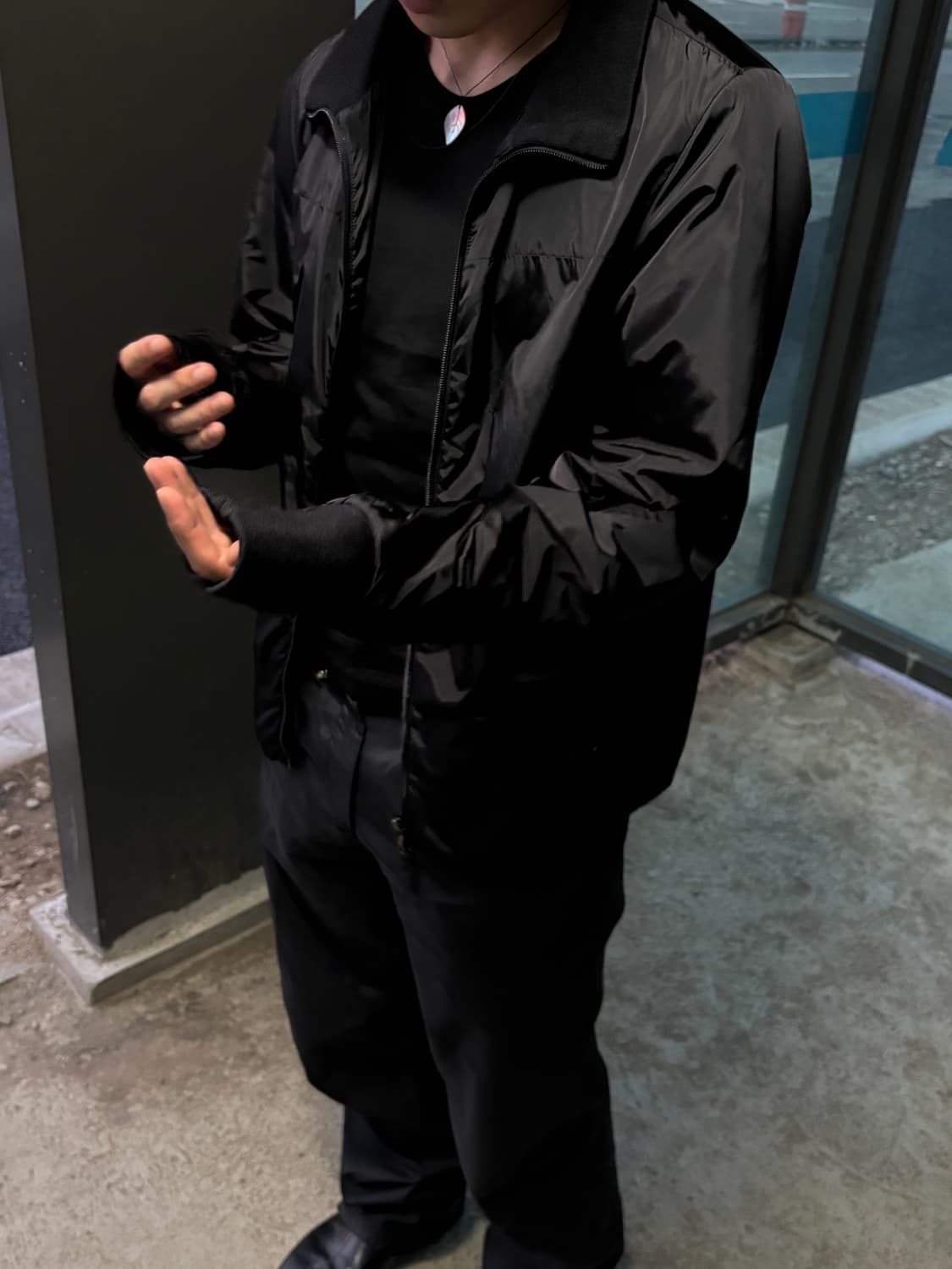 프라다스포츠 하이넥 경량 패딩 L 상품이미지8