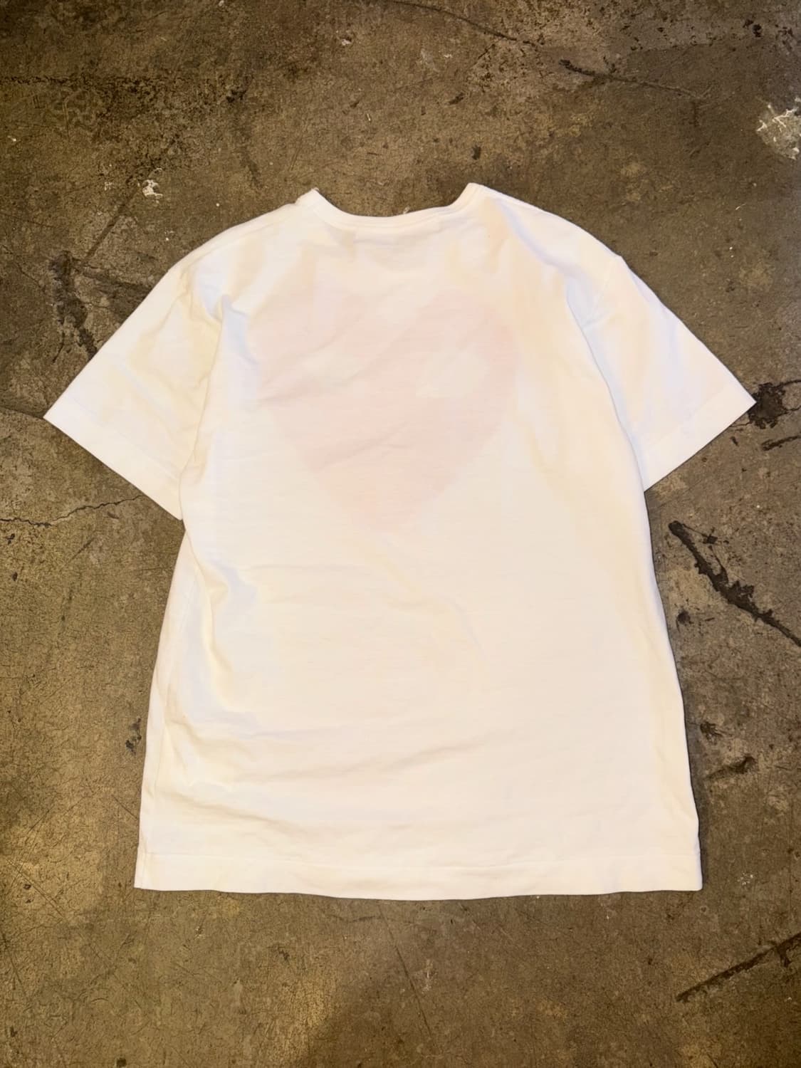  꼼데가르송 더블 하트 프린팅 티셔츠  상품이미지8