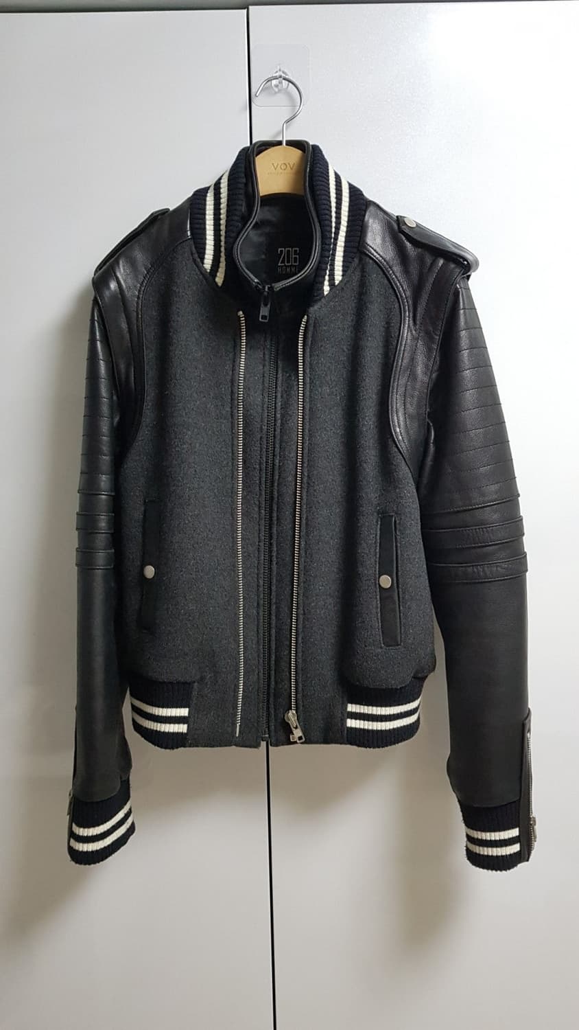 206옴므 최고가 컬렉션 양가죽 스타디움 바시티 상품이미지2