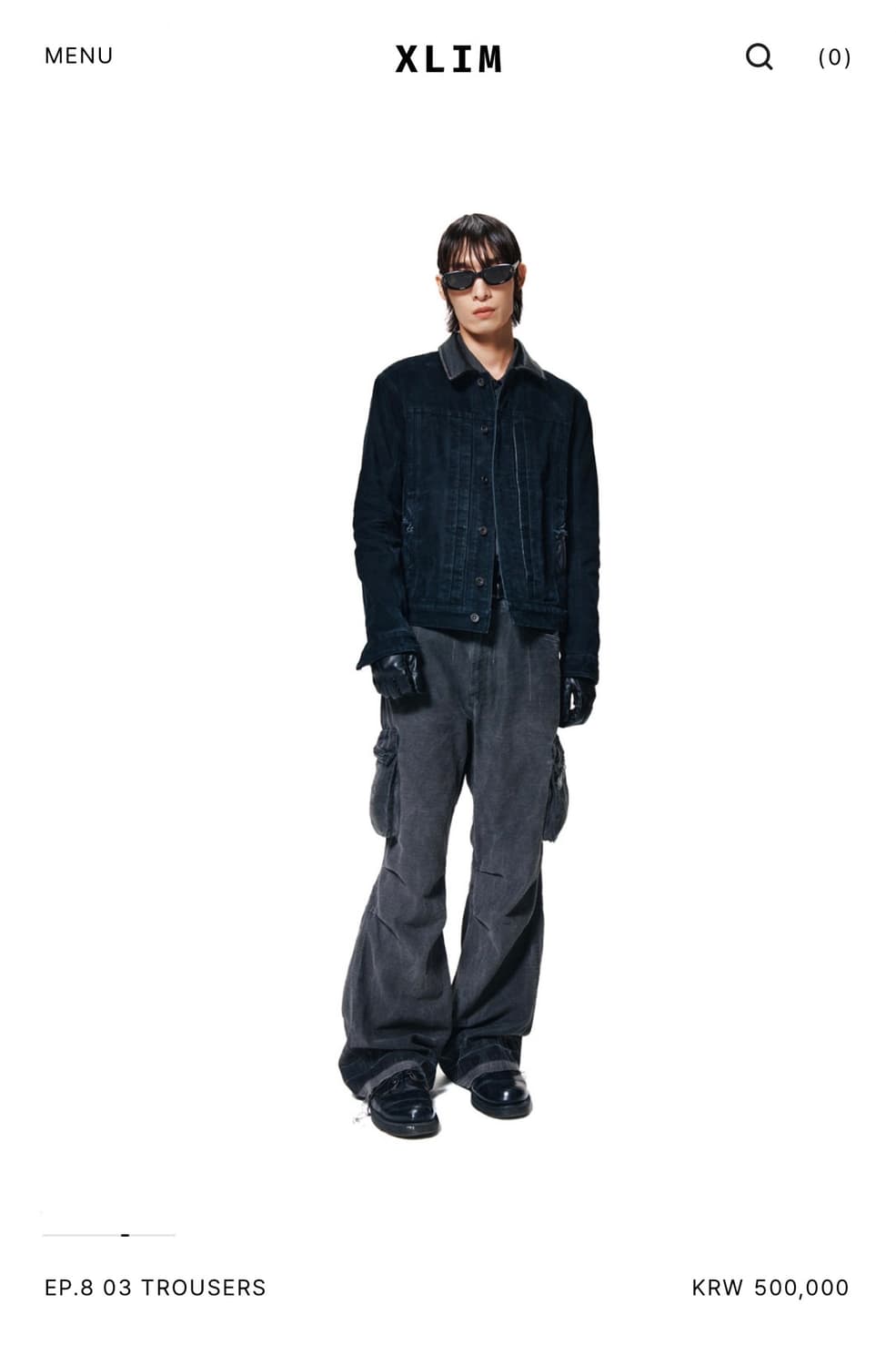 XLIM EP.8 01 TROUSERS 그레이 xs사이즈 상품이미지2