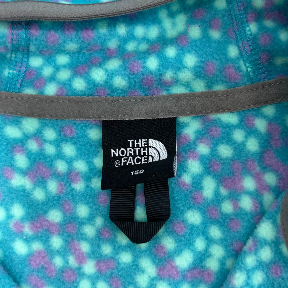 The north face 노스페이스 민트 패턴 후리스 후드집업 상품이미지5