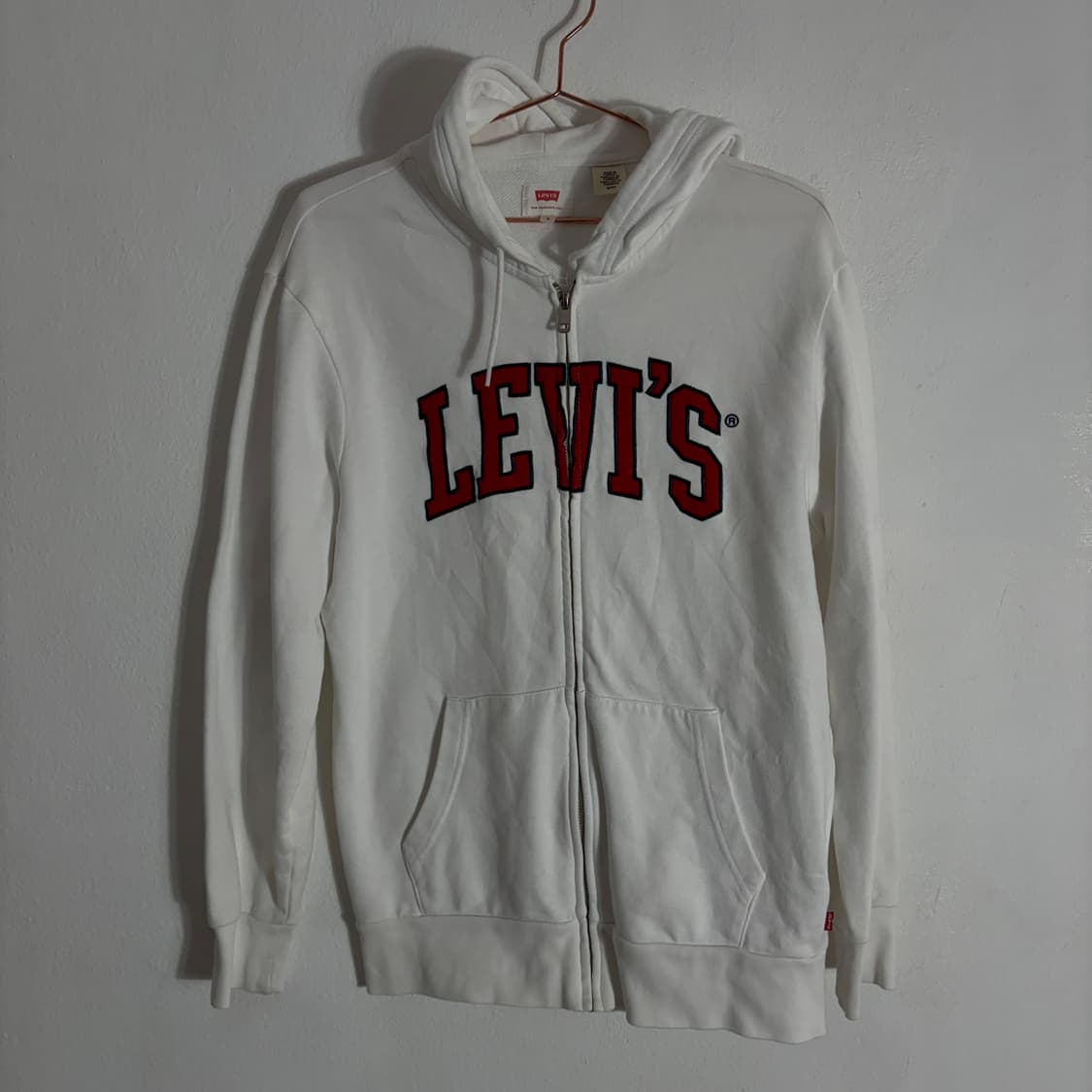 리바이스 화이트 로고 후드 집업(S) 상품이미지1