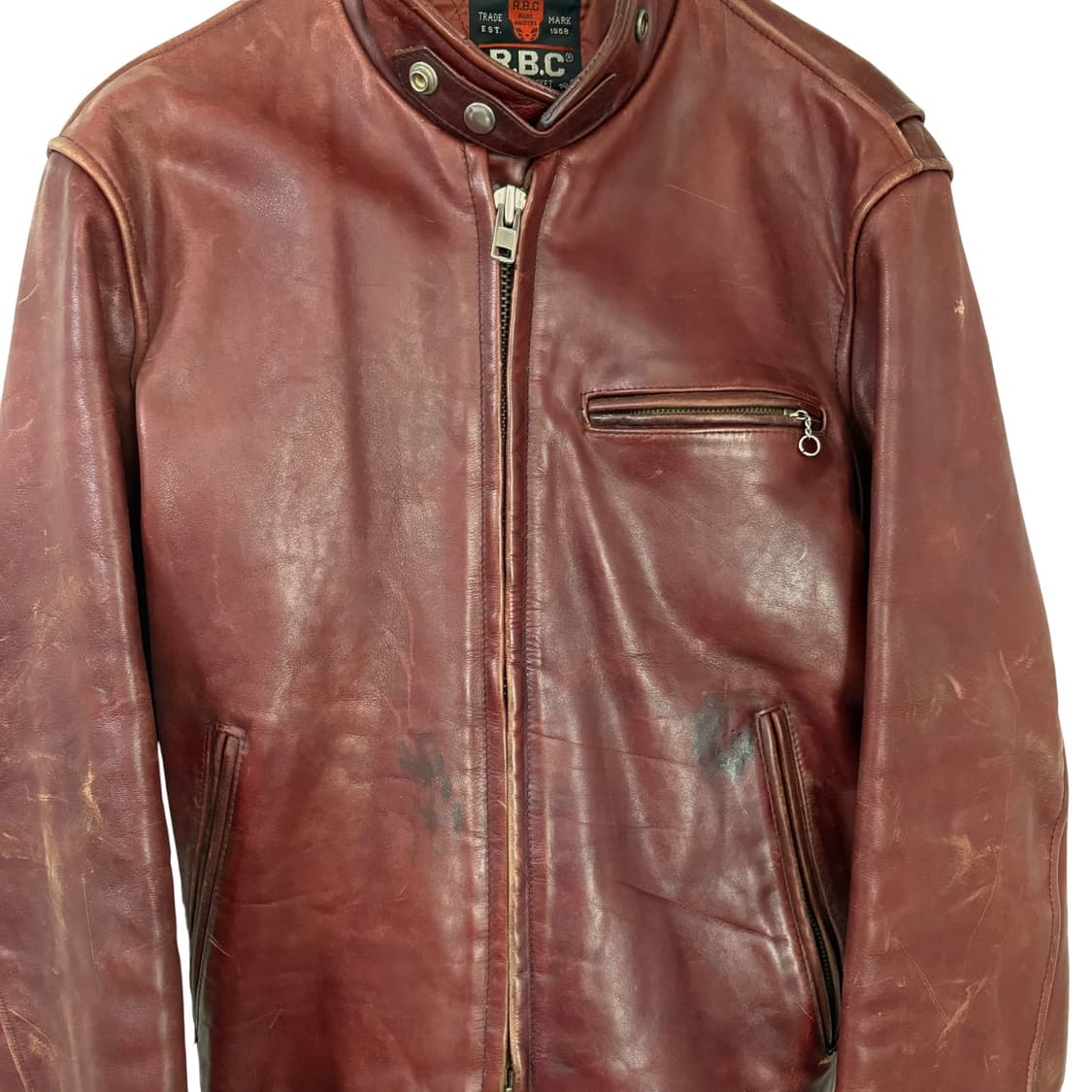 RBC 스티어하이드 카페레이서 크롭 레더 자켓 36 라이더자켓 상품이미지5