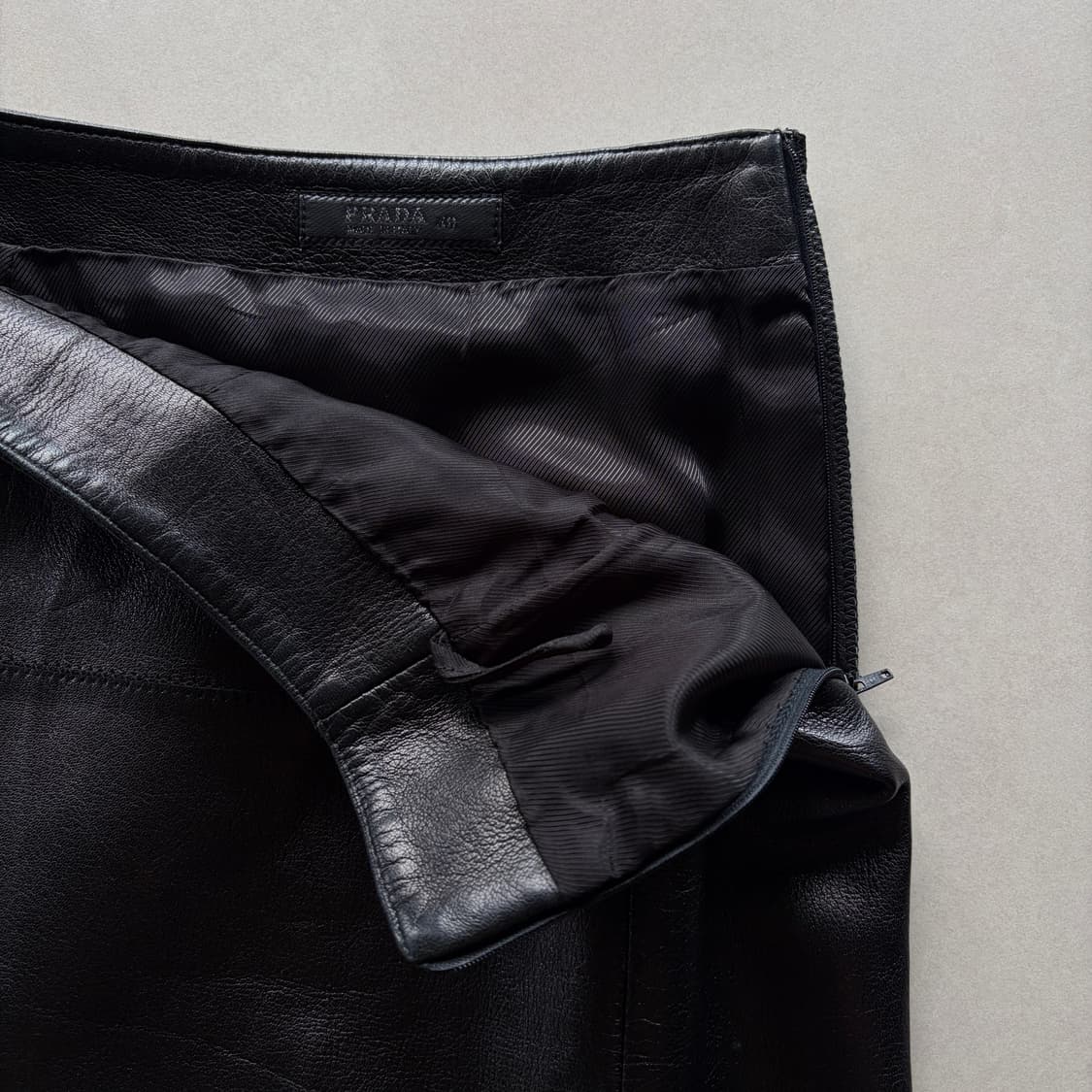 [25인치]프라다 PRADA 정품 90s 양가죽 스커트 상품이미지7