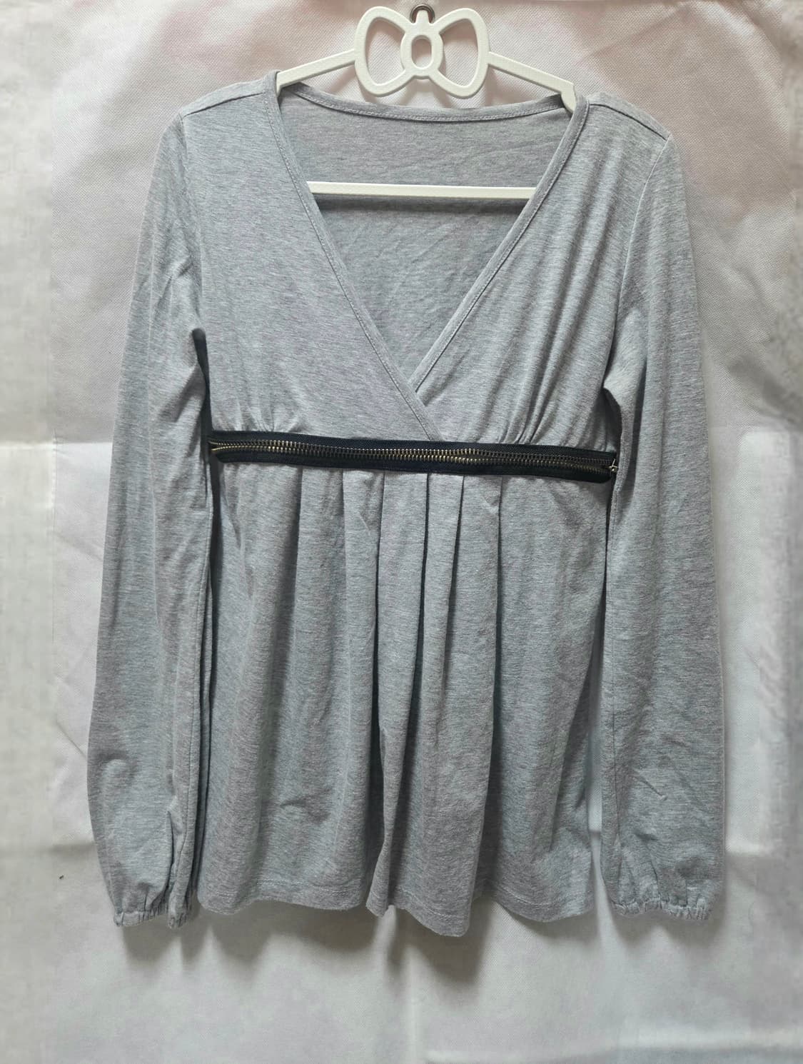 갸루st 여리여리딱붙 지퍼롱슬리브 상품이미지1