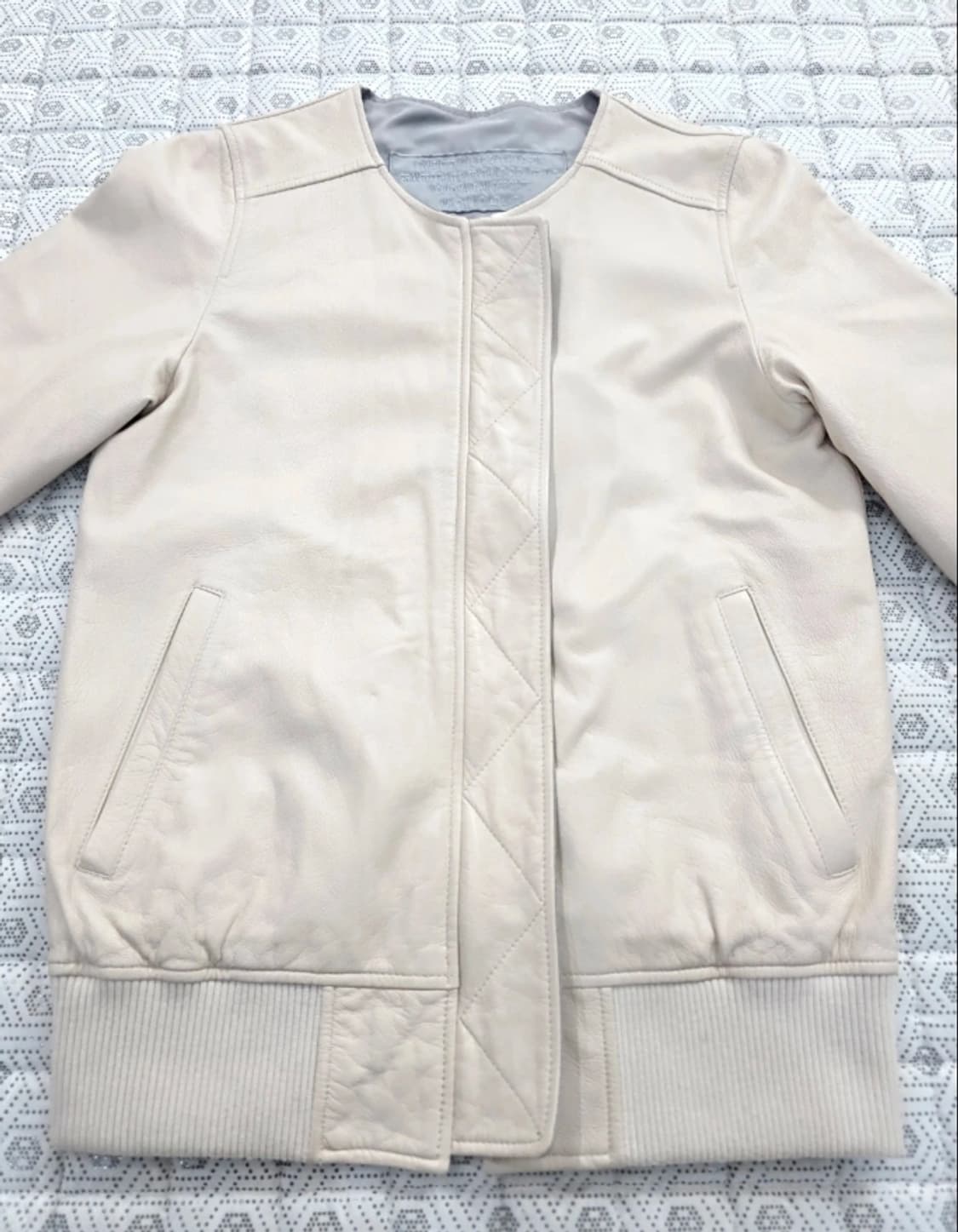 천연 양가죽 리버시블 봄버 자켓 ~55 상품이미지6