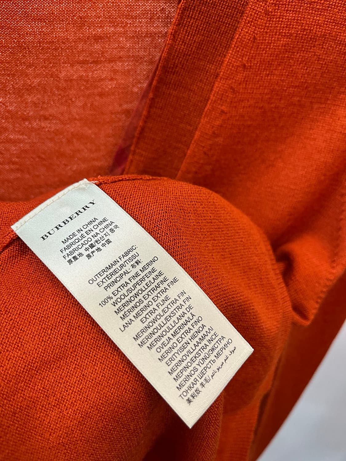 여) 버버리 체크 배색 울가디건  상품이미지7