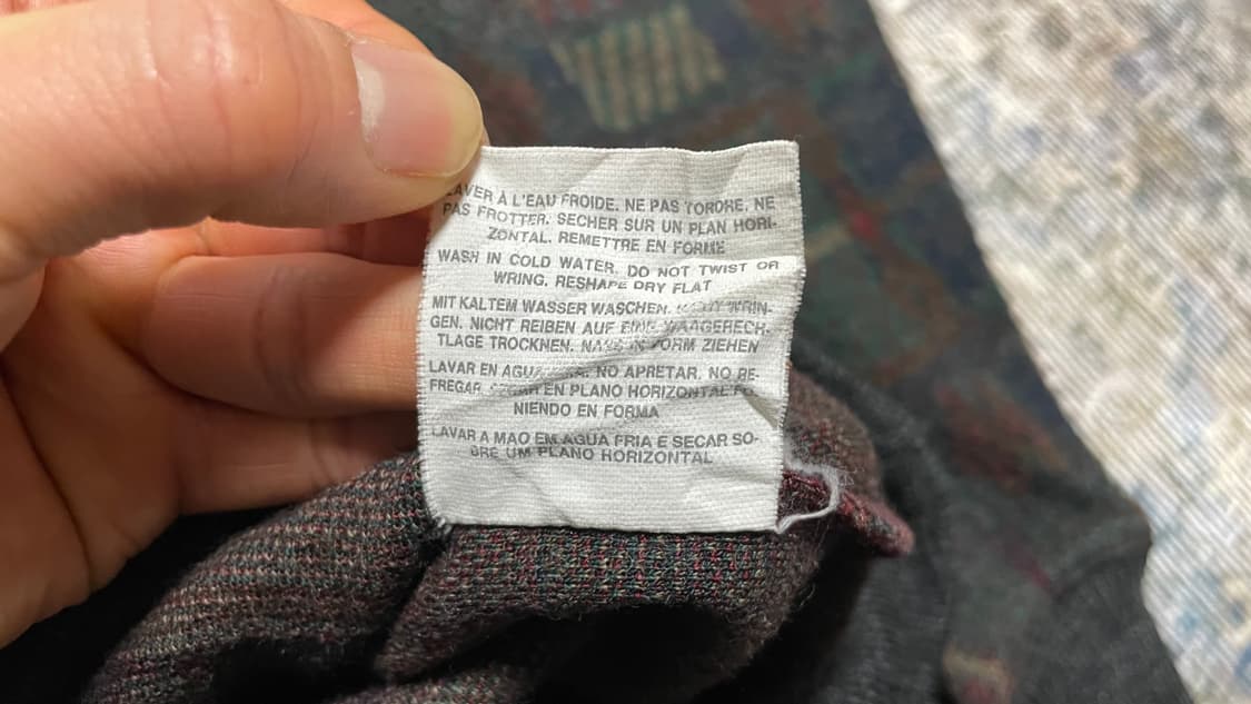 UK 80s~90s 영국 빈티지 에스닉 보헤미안 레트로 멀티 패턴 니트 상품이미지9