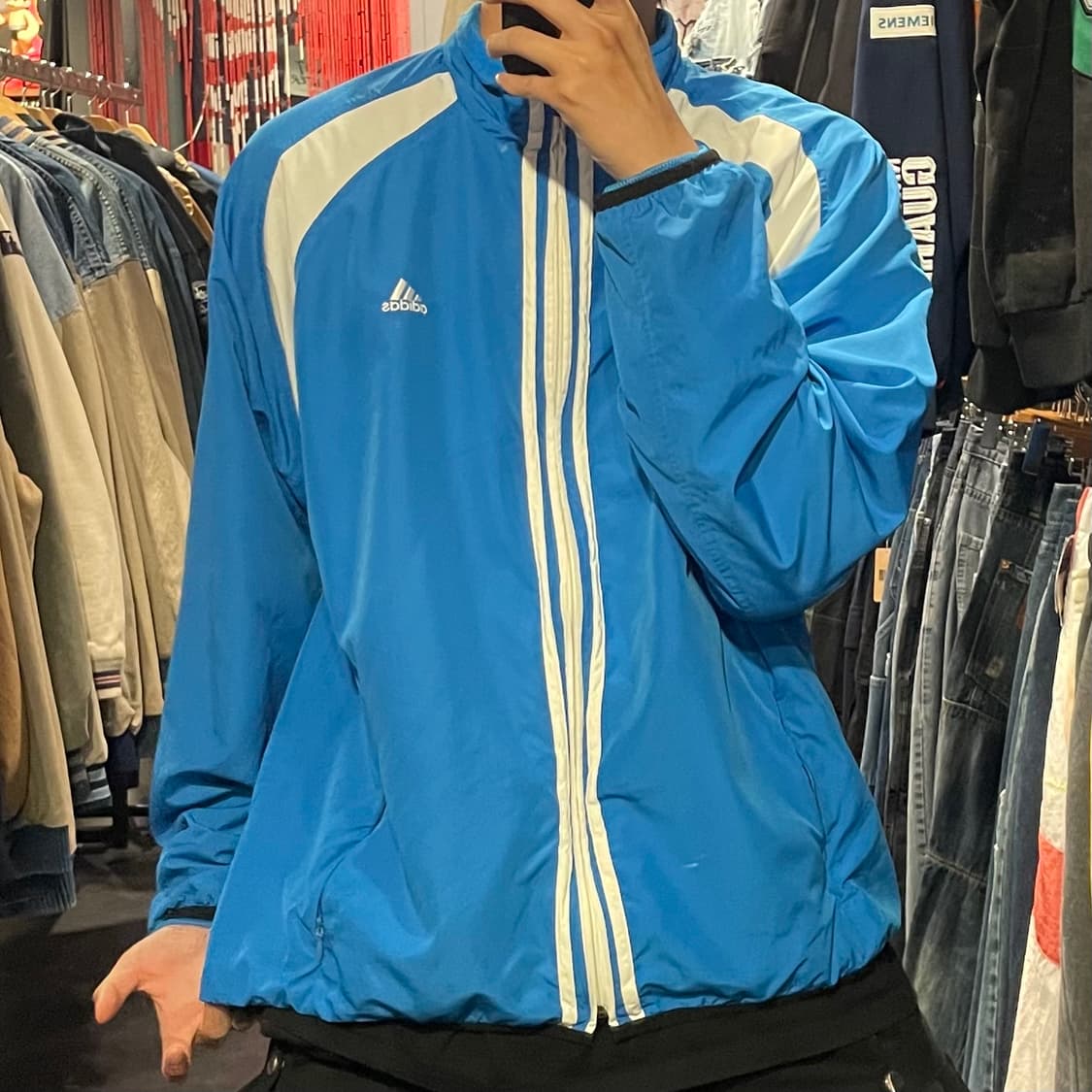 [IM] adidas 아디다스 스카이블루 바람막이 상품이미지2
