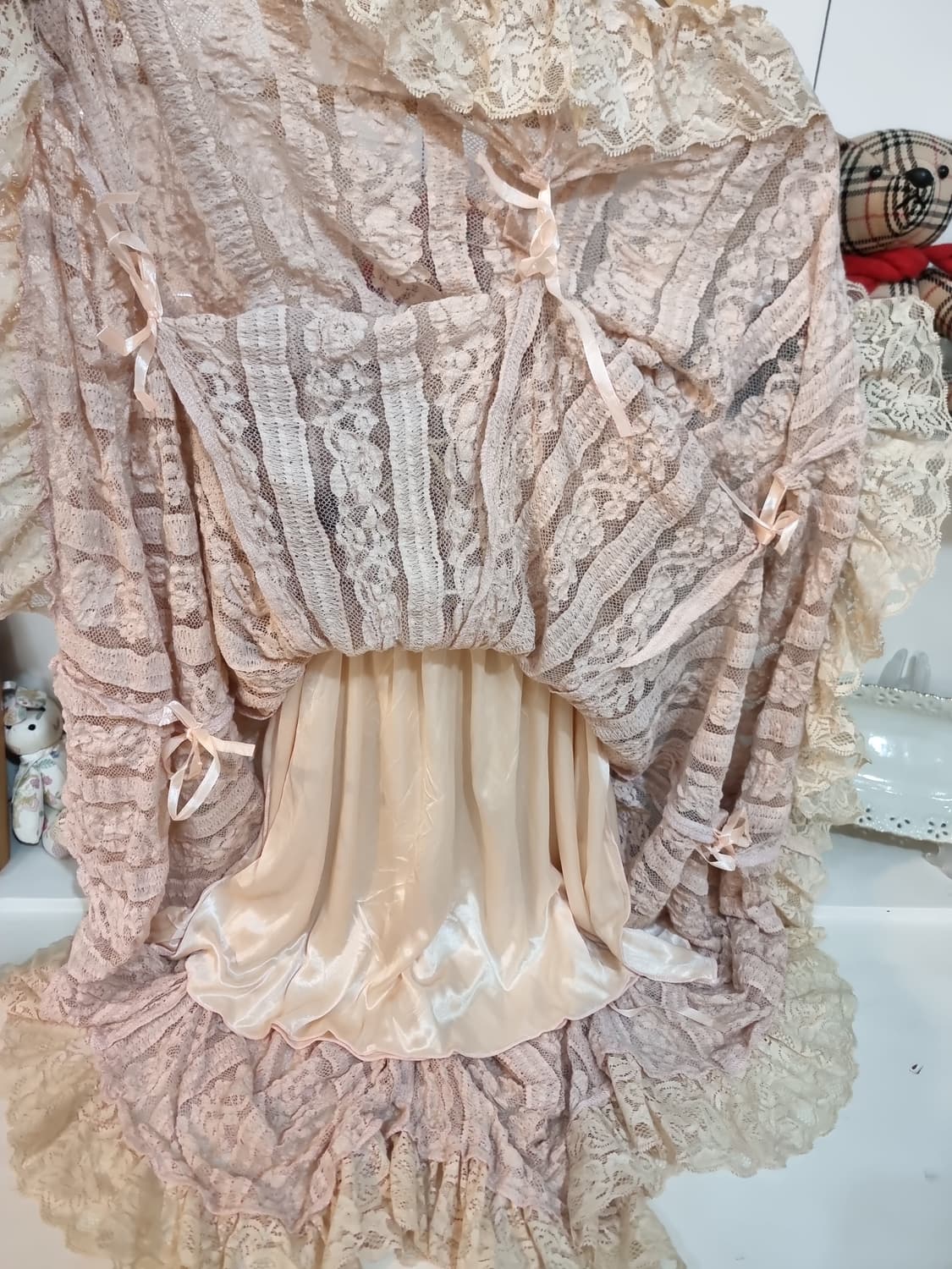 레이스 캉캉 스트랩 원피스 상품이미지6