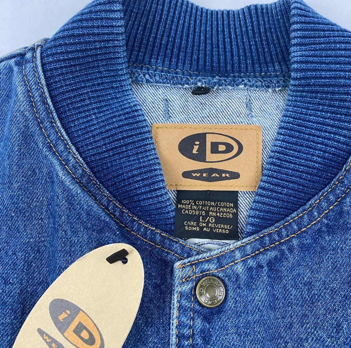 1.D Wear 빈티지 데님 바시티 자켓 (105) 상품이미지4
