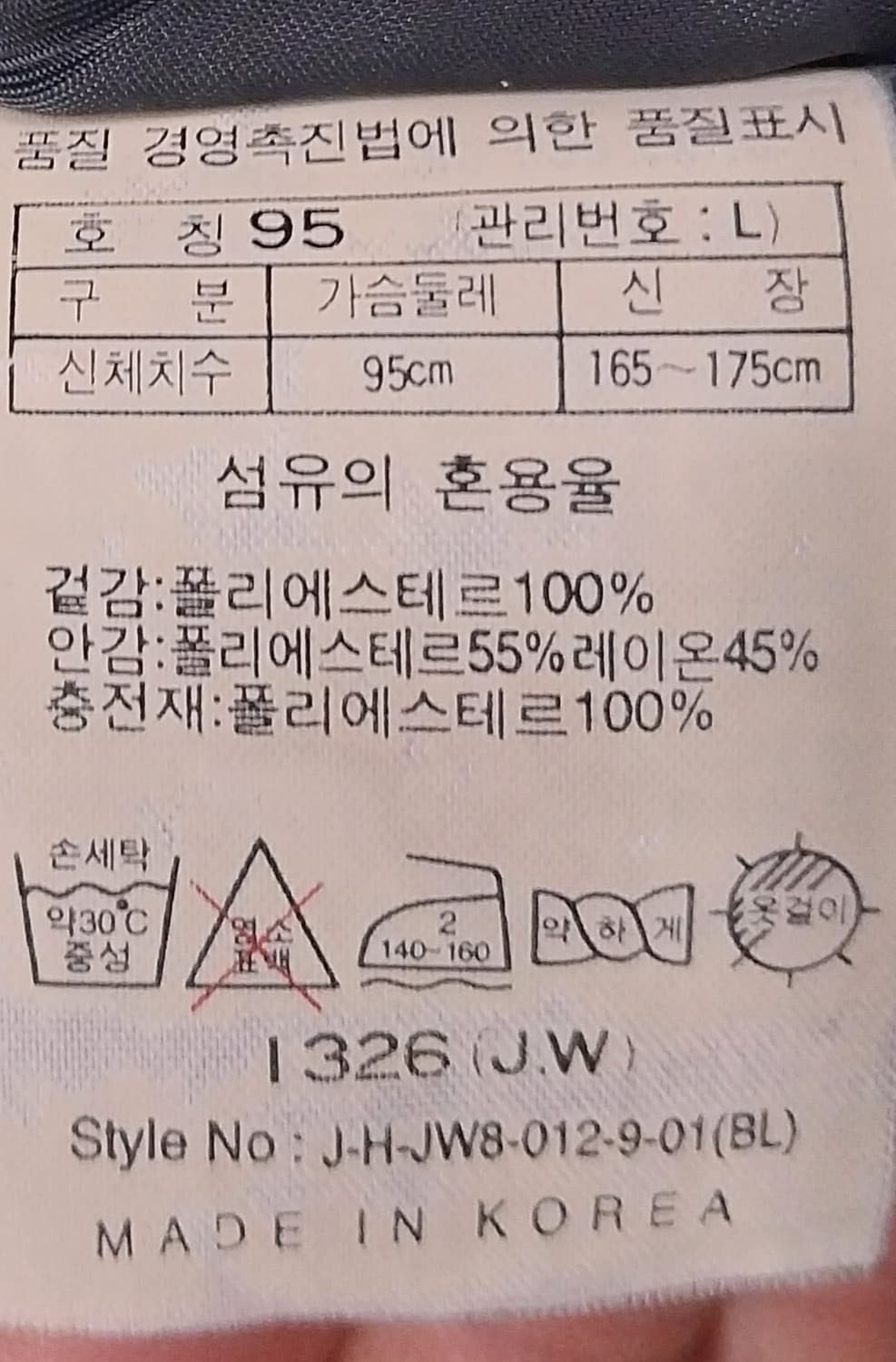 90s HEAD  블랙 점퍼 95 (후드내장) (크게나옴) 상품이미지5