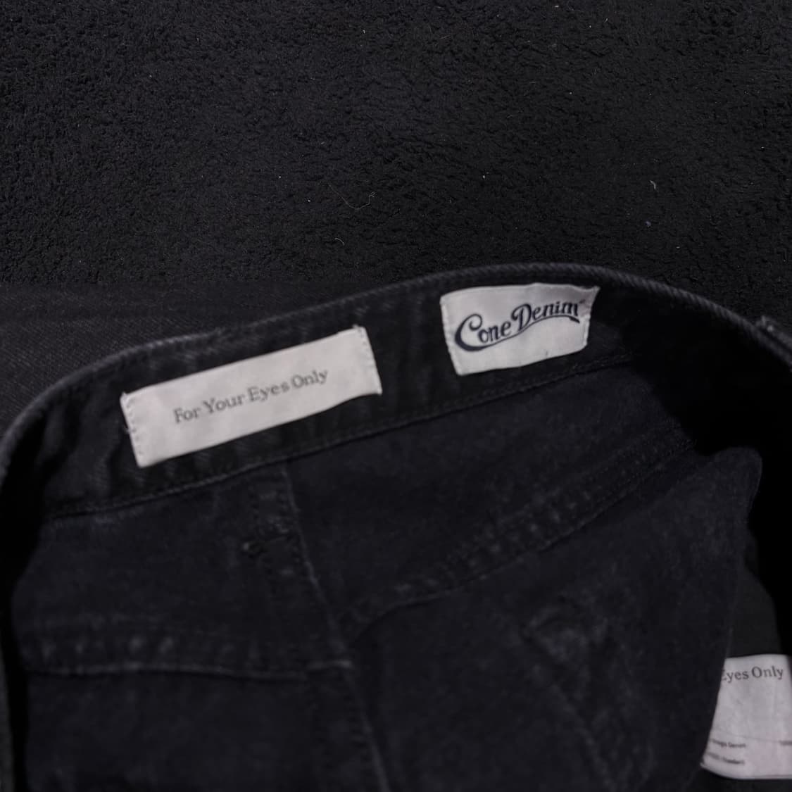 40 포유어아이즈온리 포유온 LINA CONE 흑청 데님팬츠 상품이미지4