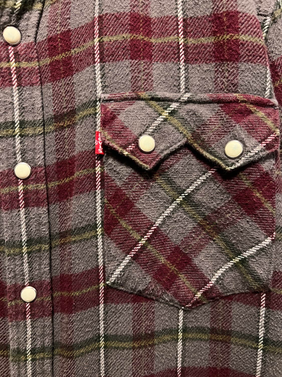 [XL]리바이스 타탄체크 웨스턴 플란넬 셔츠 상품이미지3