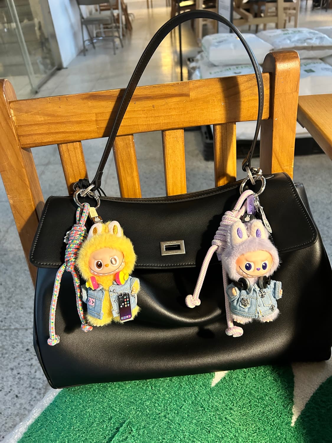 🙊미니라부부 내 마음속 비밀번호”P”커스텀키링 상품이미지7