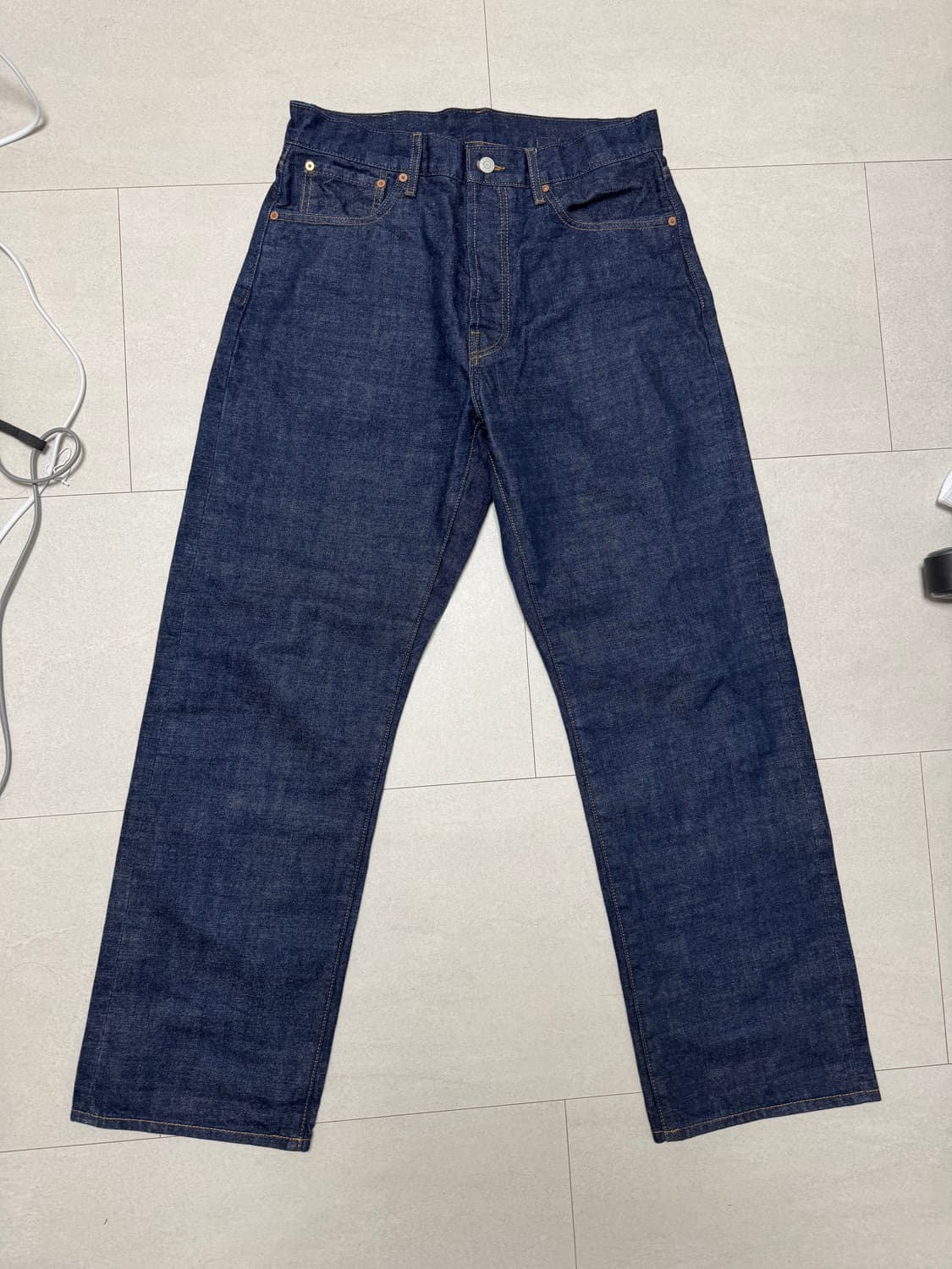 아웃스탠딩 30S 신치백 셀비지 데님 s 상품이미지2