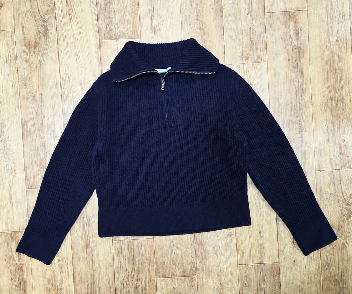 노티아(NOTIA) 캐시미어 하프집업 니트 프리사이즈 새상품 상품이미지7