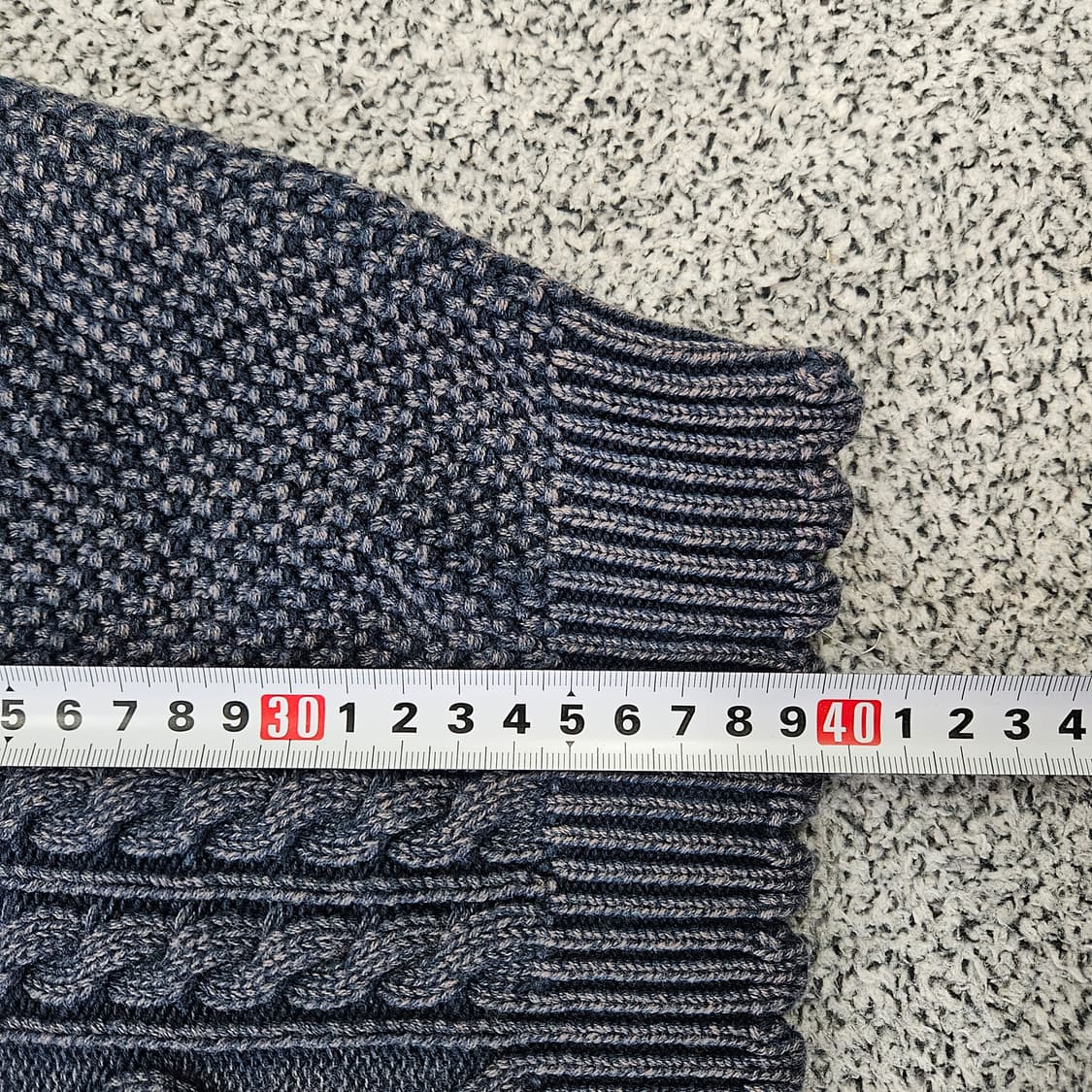 [M] 자라 여성 크롭 케이블 니트 티셔츠 0102YH1 상품이미지7