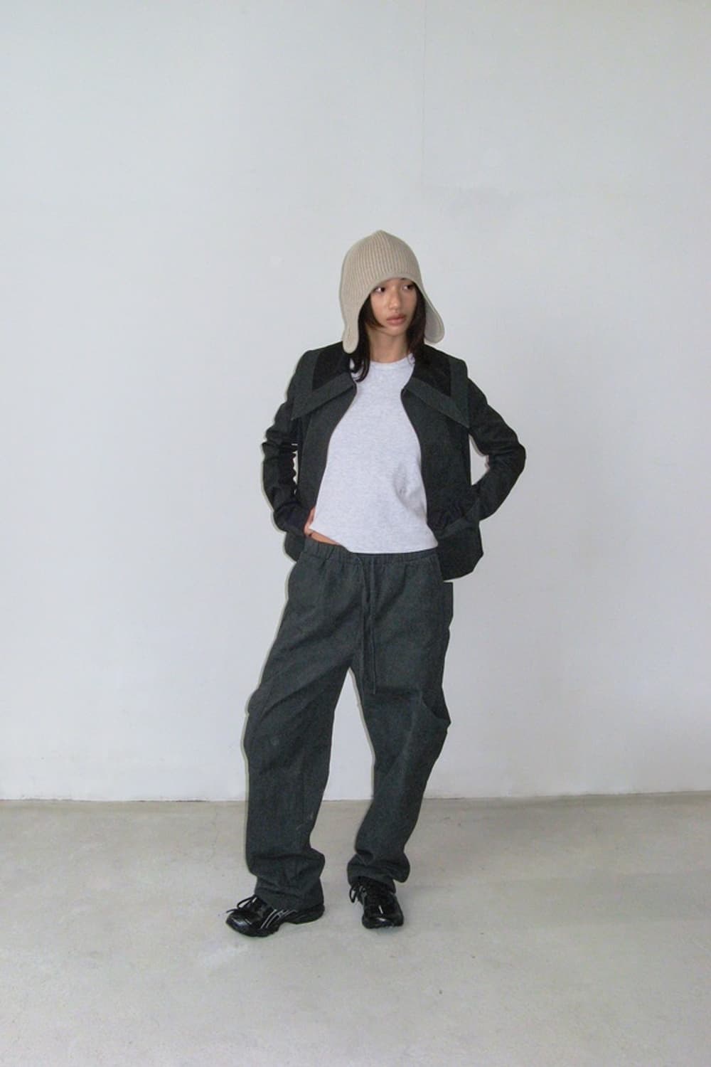 다이닛 BUNNY BEANIE IN BEIGE 버니 비니 마뗑킴 상품이미지5