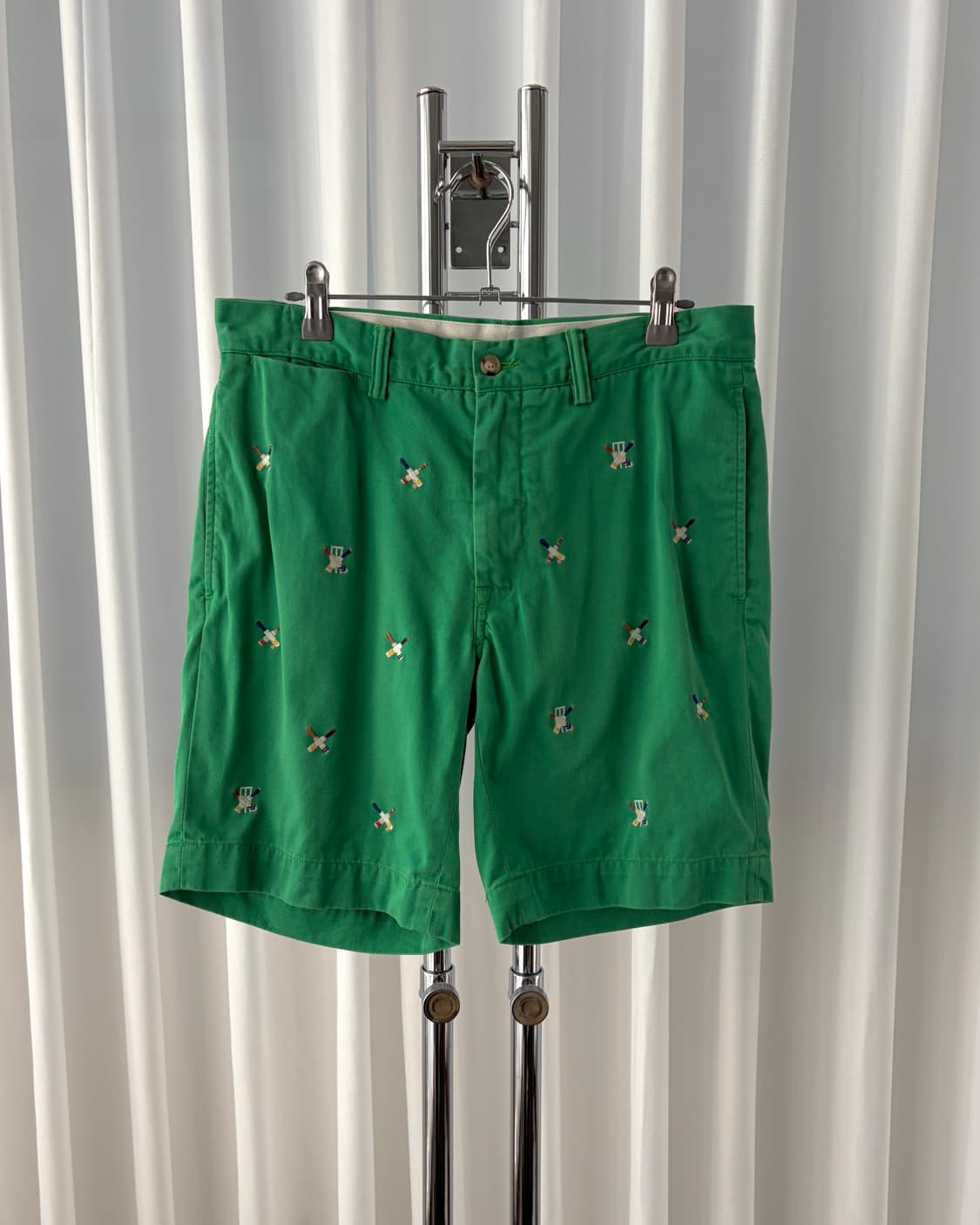 [30인치]폴로 랄프로렌 크리캣 자수 치노 하프 팬츠 상품이미지1