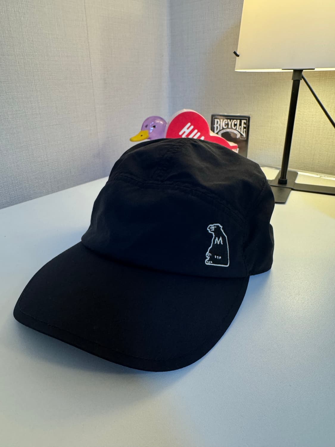 [L]몽벨 아웃도어 원 포인트 볼캡  블랙 상품이미지1