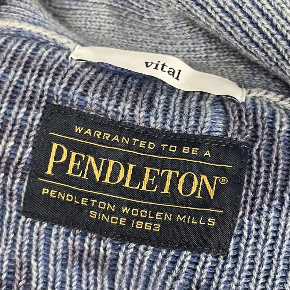[M/100] 새제품 PENDLETON 펜들턴 워싱 숄카라 가디건 상품이미지9