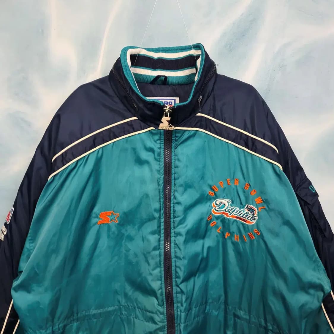 [XL] 90s STARTER 스타터 NFL PRO 마이에미 돌핀 돕바 상품이미지2