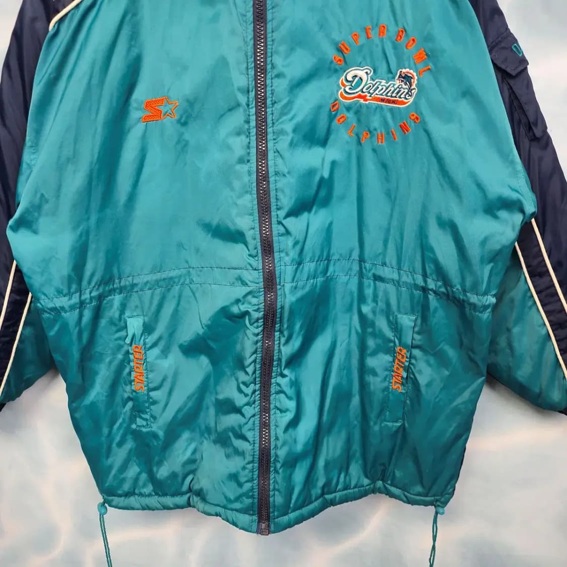[XL] 90s STARTER 스타터 NFL PRO 마이에미 돌핀 돕바 상품이미지3