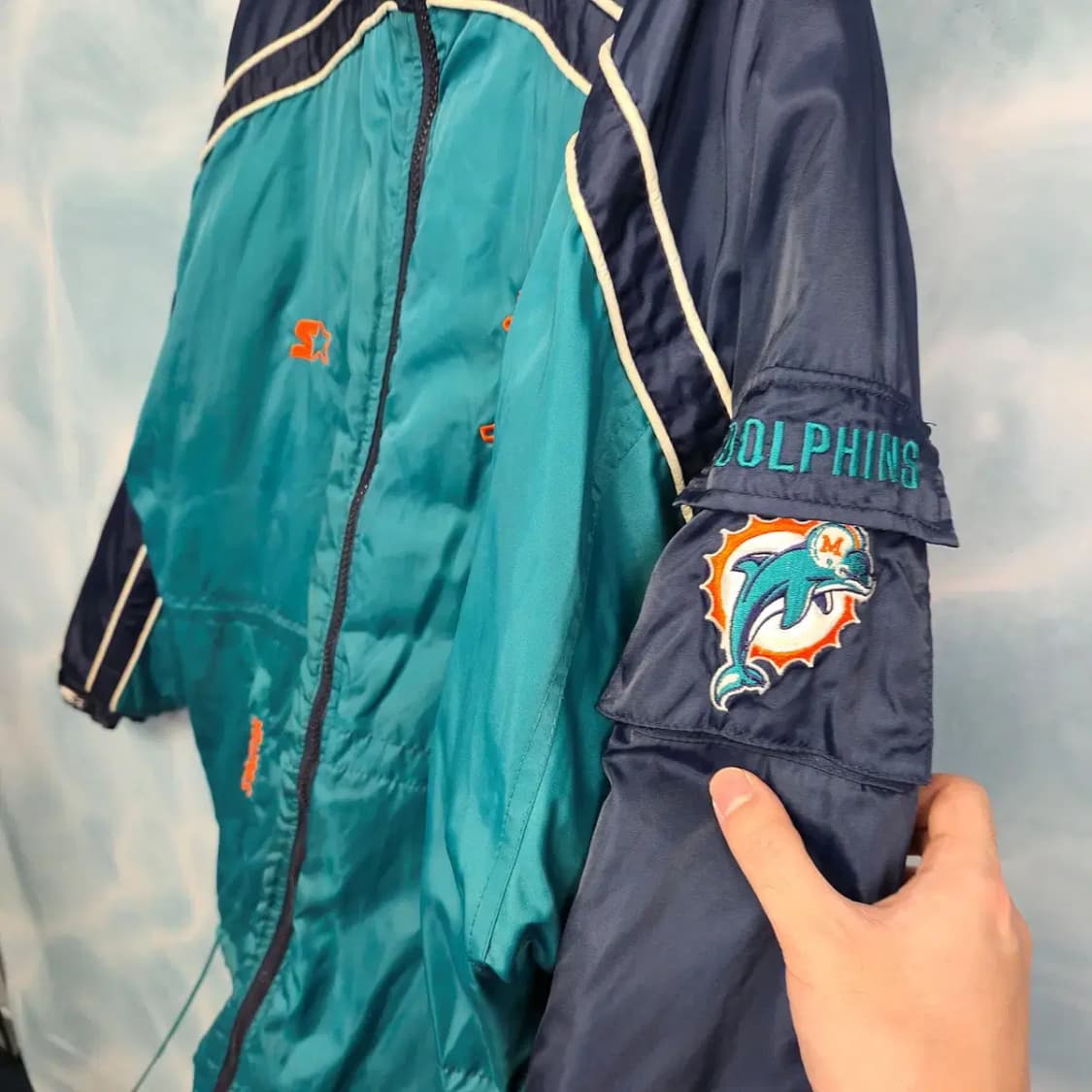 [XL] 90s STARTER 스타터 NFL PRO 마이에미 돌핀 돕바 상품이미지5