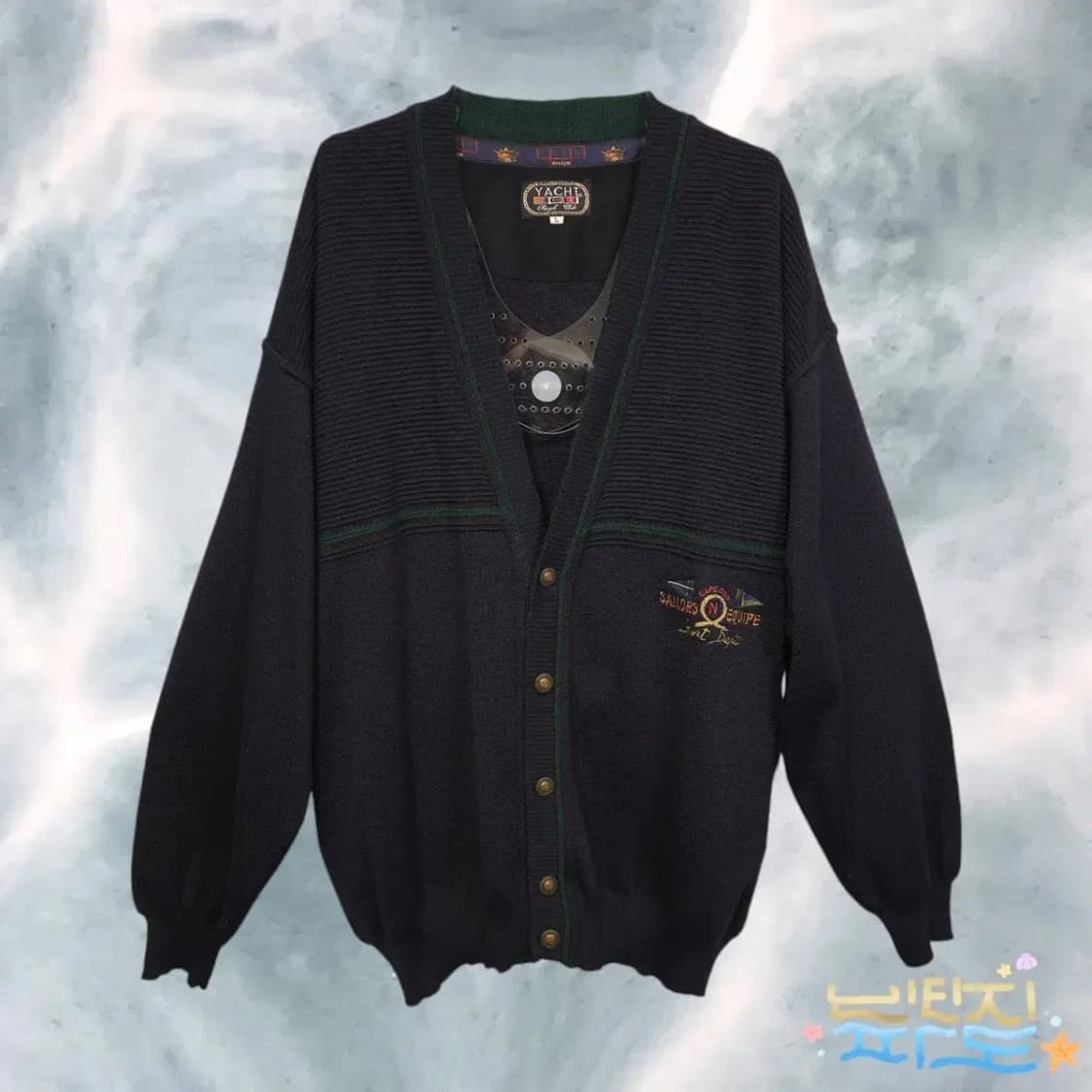 [L] VTG 90'S 이태리제 요트 가디건 상품이미지1