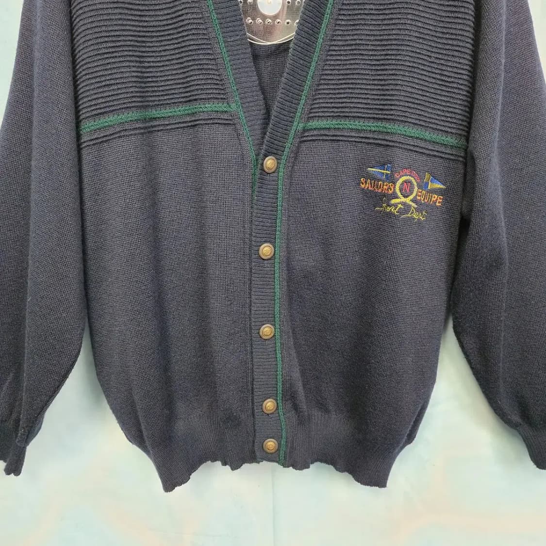 [L] VTG 90'S 이태리제 요트 가디건 상품이미지2