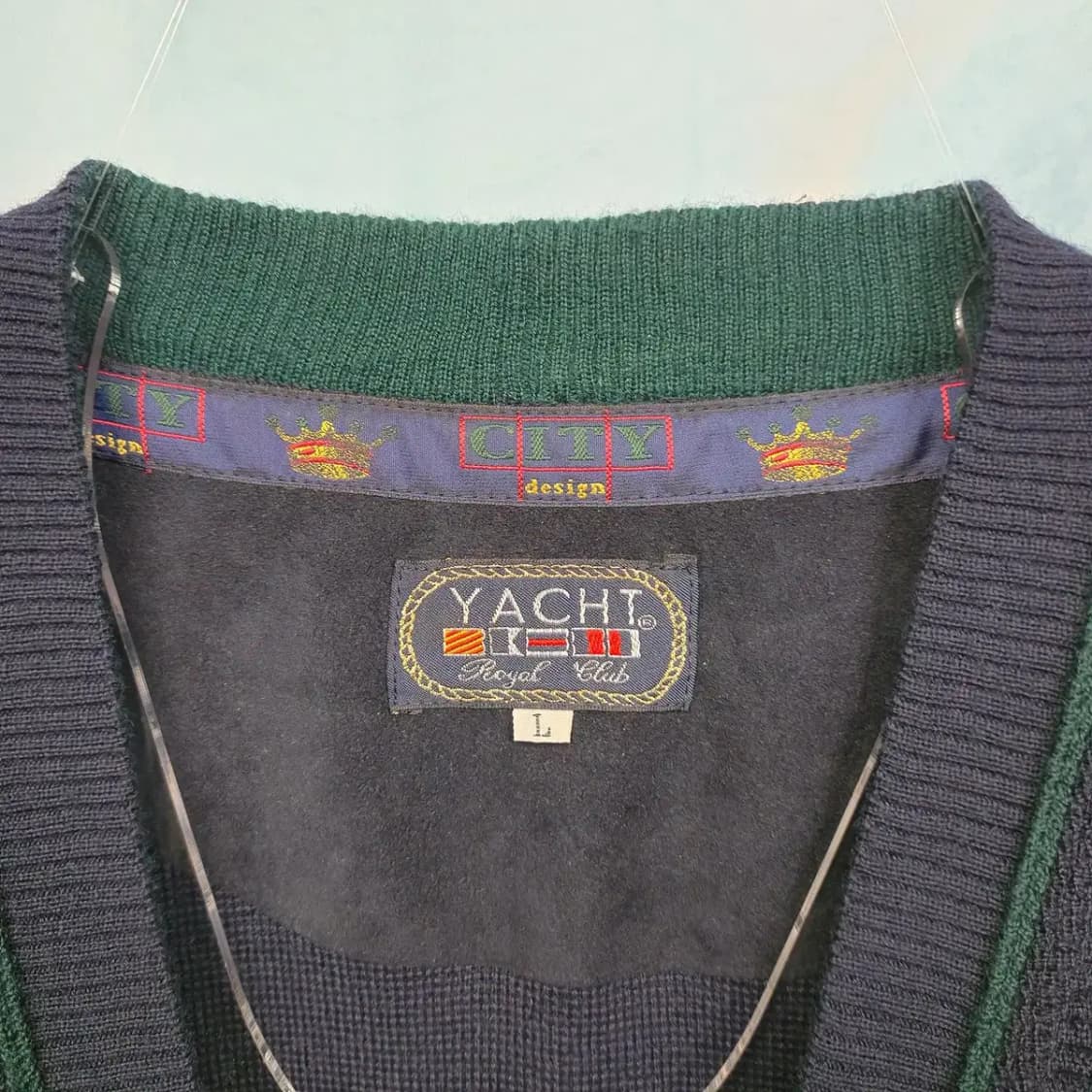 [L] VTG 90'S 이태리제 요트 가디건 상품이미지4