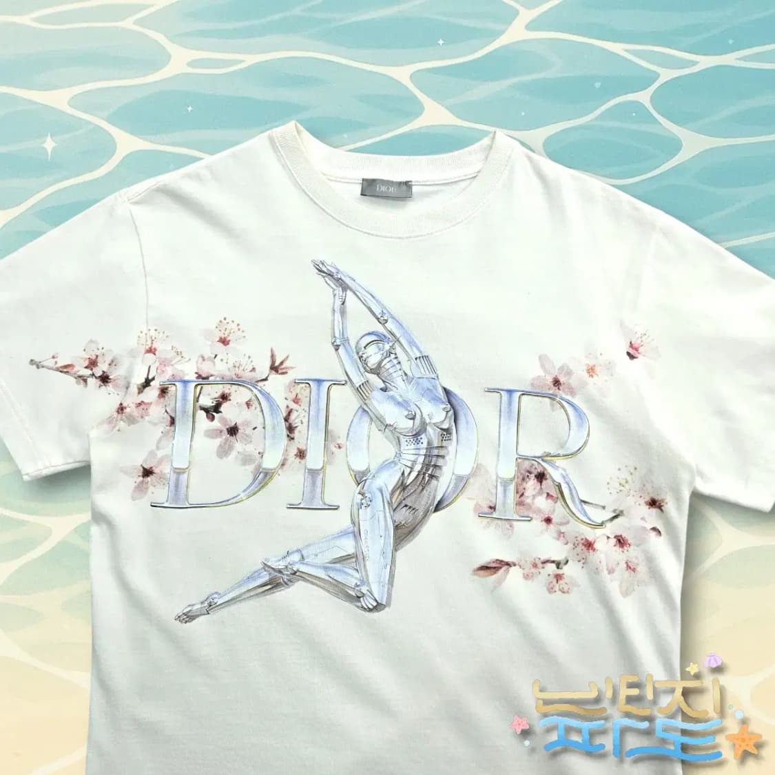 M DIOR 19SS 디올 X 소라야마 한정판 티셔츠 상품이미지2