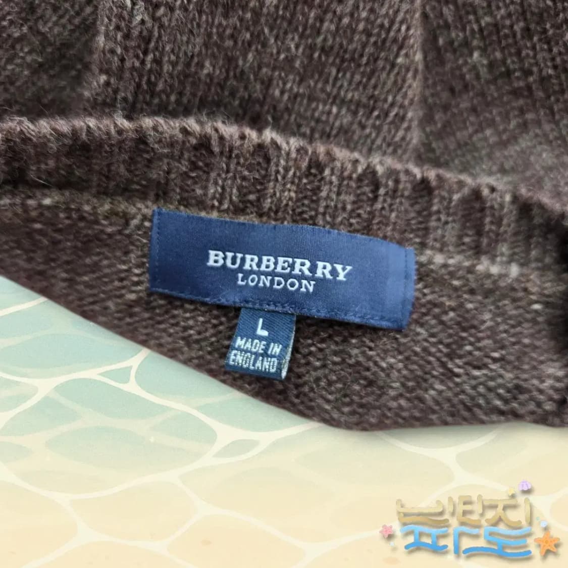 L BURBERRY 버버리 런던 소매 체크패턴 니트 상품이미지9