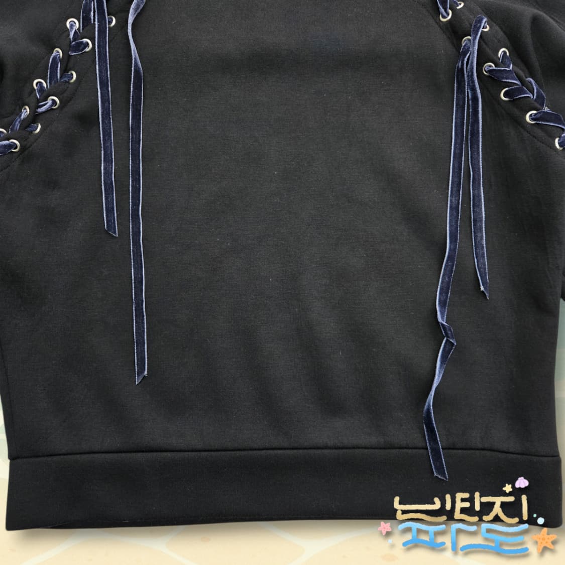 1 maje 마쥬 아일렛 레이스 맨투맨 상품이미지3