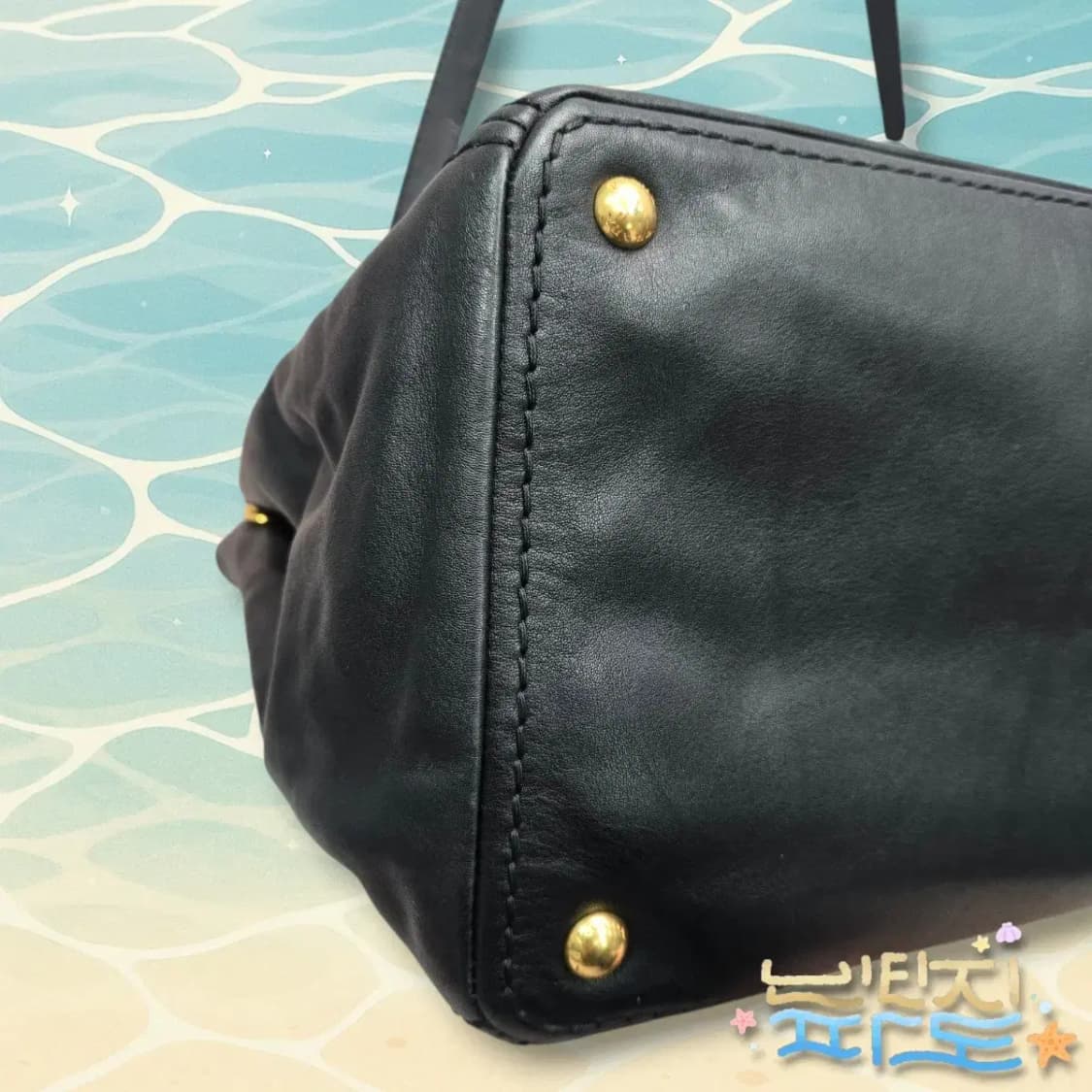 감정서O PRADA 프라다 카프 레더 토트 숄더백 상품이미지7