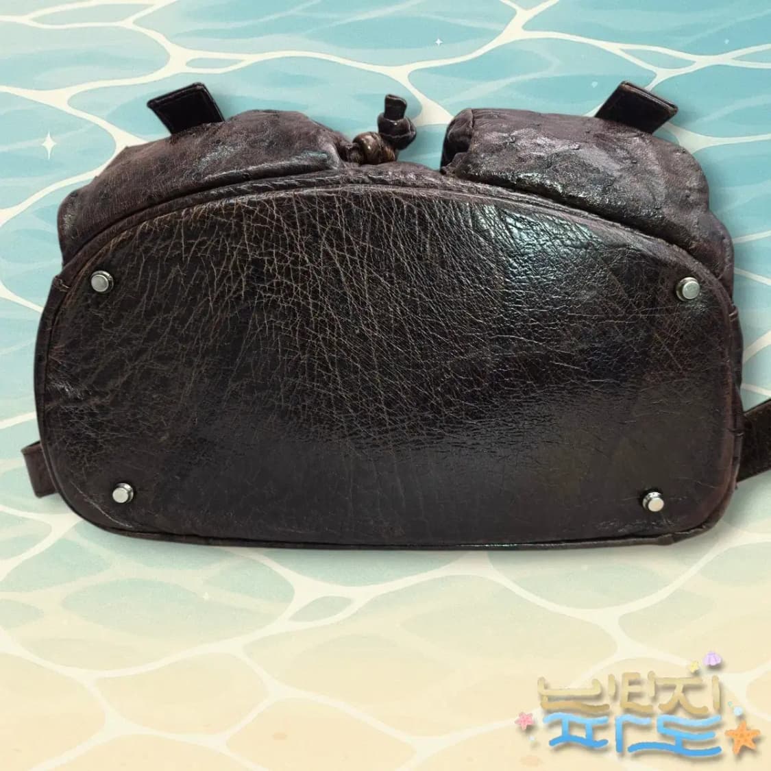 감정서O COLOMBO 콜롬보 오스트리치 백팩 상품이미지7